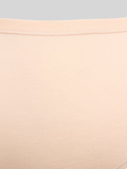 Sloggi High waist broek met labelprint Beige - 2