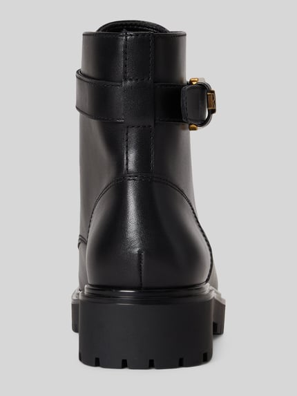 Lauren Ralph Lauren Schnürstiefel aus echtem Leder Black 4