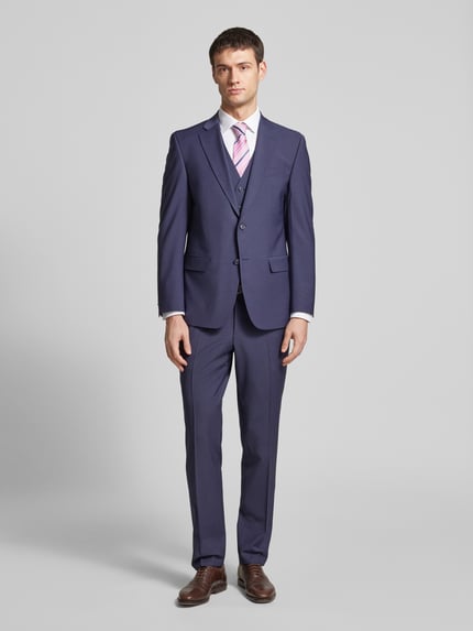 Pierre Cardin Colbert met borstpaspelzak model 'Grant' Blauw - 1