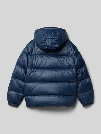 Tommy Hilfiger Teens Regular fit donsjack met doorgestikte naden Marineblauw - 3