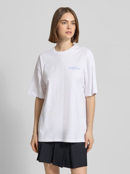 REVIEW Oversized T-shirt met statementprint Wit - 4