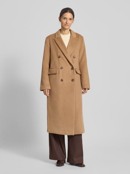 Scotch & Soda Lange jas met reverskraag en klepzakken Camel - 4