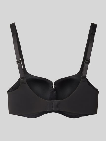 Triumph Gewatteerde beugelbeha met balconette-decolleté Zwart - 3