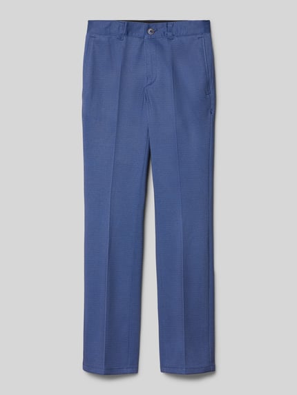 G.O.L. Slim Fit Anzughose mit Bügelfalten Marine 1
