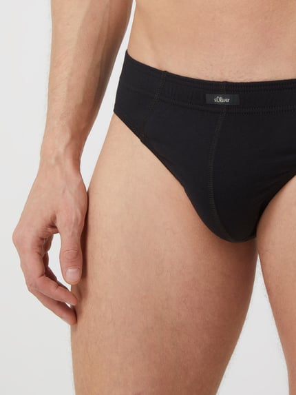 s.Oliver RED LABEL Slip aus Baumwolle im 7er-Pack Black 3
