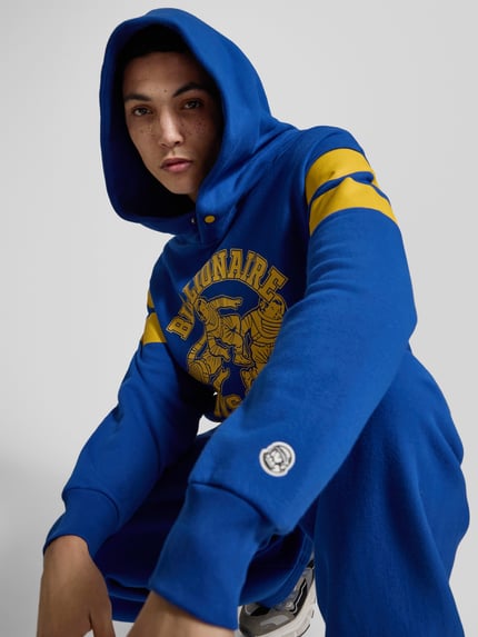 Billionaire Boys Club Oversized Hoodie aus Baumwolle Blau 3