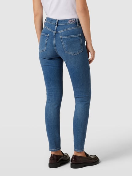 Jake*s Studio Woman Slim Fit Jeans mit Eingrifftaschen Jeansblau 5