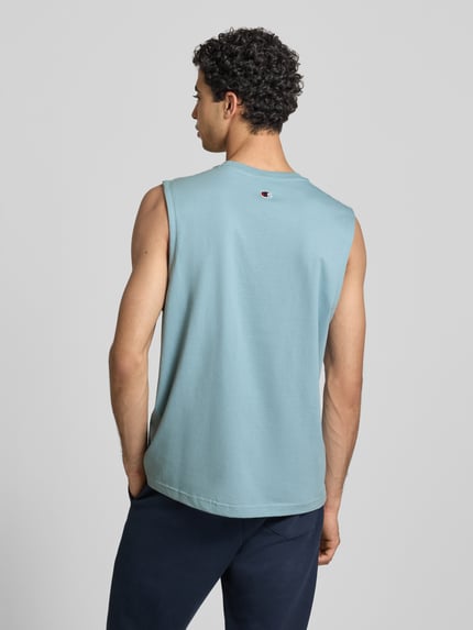Champion Top mit Label-Stitching und Rundhalsausschnitt Aqua 5