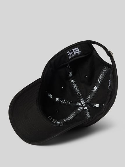 New Era Baseballpet met labelstitching Zwart - 2