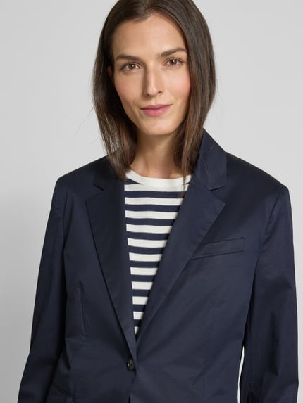 BOSS Regular Fit Blazer aus Leinen-Mix Modell 'Jaleto' Marine 3