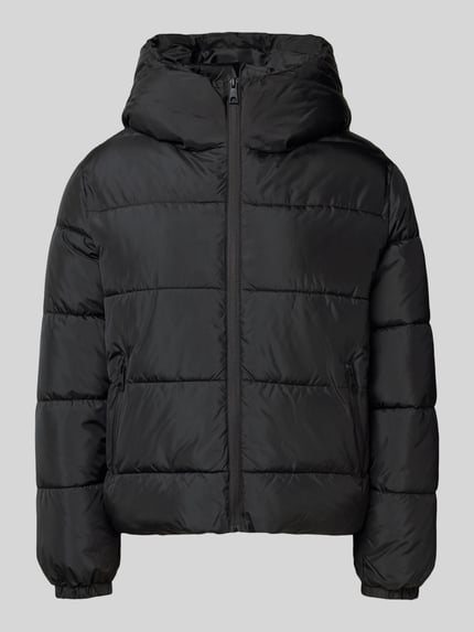VERO MODA Regular Fit Steppjacke mit Kapuze Modell 'DINA' Black 2