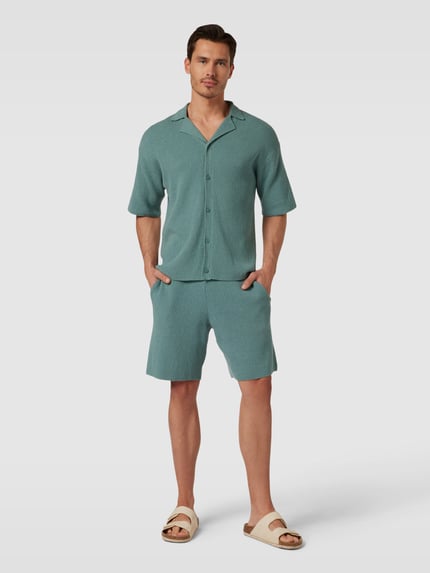 Jake*s Studio Men Regular Fit Shorts mit Gesäßtasche Helltuerkis 1