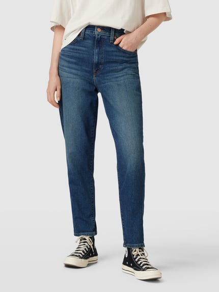 Levi's® Mom Fit Jeans aus Baumwoll-Mix Dunkelblau 4