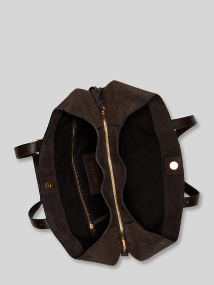 Marc O'Polo Shopper aus Rindsvelours Dunkelbraun 4