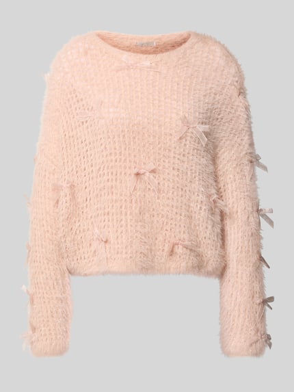 GUESS Strickpullover mit Schleifen-Details Rosa 2