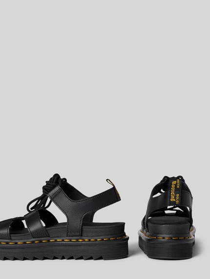 Produktfoto, Sandalette aus Leder mit Schnürung Modell 'Nartilla' von Dr. Martens, naturalna skóra, zaokrąglony czubek, wiązanie, wysokość obcasa w rozmiarze 40: 5 cm, damskie