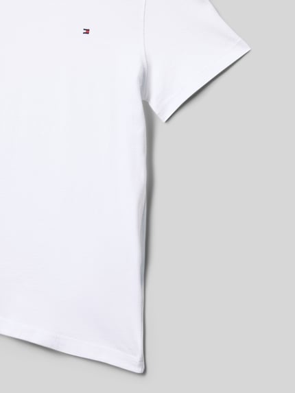 Tommy Hilfiger Teens T-Shirt mit Logo-Stickerei Weiss 2