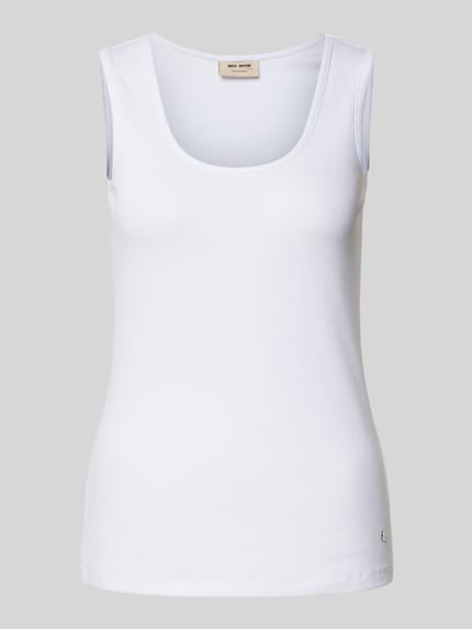 MOS MOSH Tanktop in Ripp-Optik Modell 'Lani' Weiss 2
