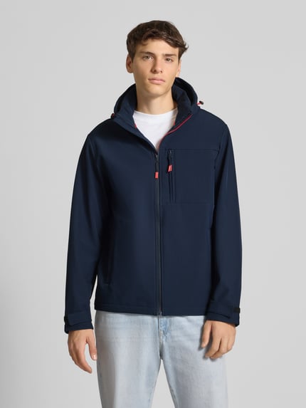 JACK & JONES Softshell-Jacke mit Brusttasche und Ärmelriegeln Marine 4