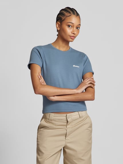 Dickies T-Shirt aus Baumwoll-Mix Modell 'LEWISTOWN' Blau 4