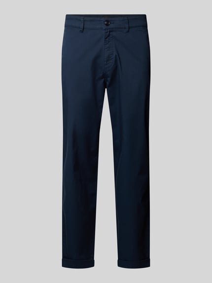 BOSS Orange Straight leg chino van katoenmix Marineblauw - 2