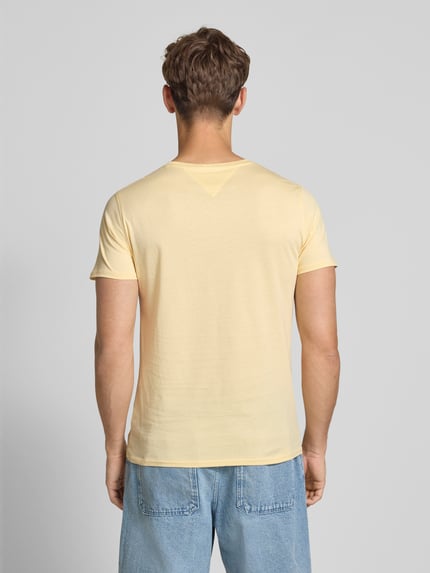 Tommy Jeans Regular Fit T-Shirt aus reiner Baumwolle Hellgelb 5