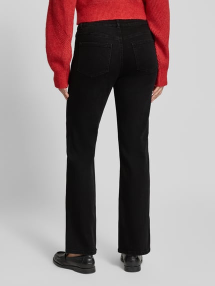 Christian Berg Woman Straight Fit Jeans mit Eingrifftaschen Black 5