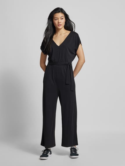 Jake*s Casual Jumpsuit mit Bindegürtel Black 4