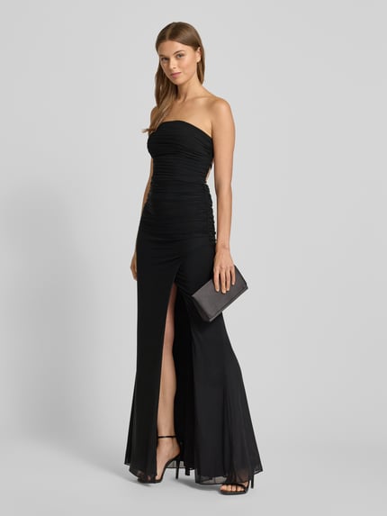 LUXUAR FASHION Abendkleid mit Schnürung auf der Rückseite Black 1