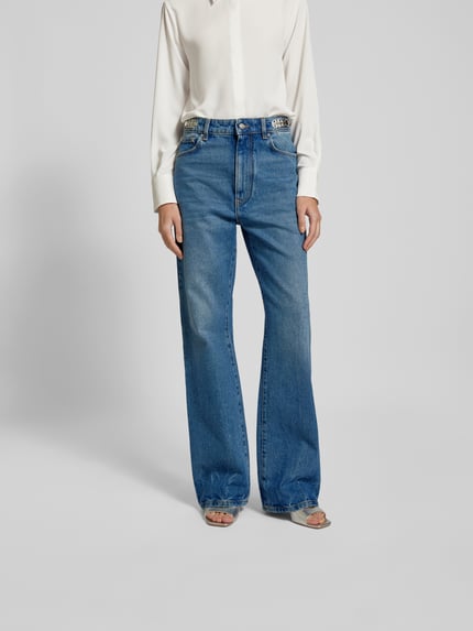 Rabanne flared jeans met 5-pocketmodel Jeansblauw - 4