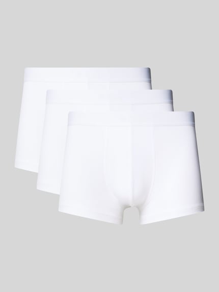BOSS Trunks mit elastischem Logo-Bund im 3er-Pack Modell 'ONE' Weiss 1