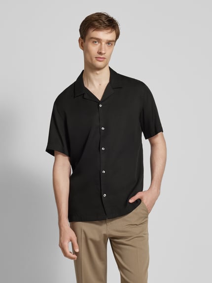 MANGO Freizeithemd mit Knopfleiste Modell 'malaga' Black 4