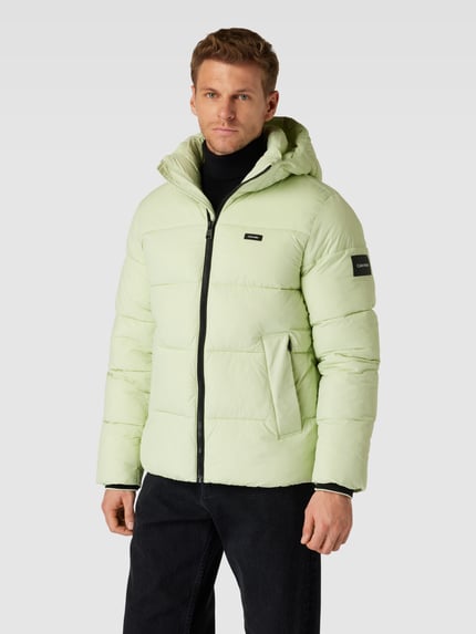 CK Calvin Klein Steppjacke mit Label-Patch Neon Gruen 4