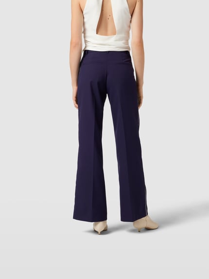 BAUM & PFERDGARTEN Loose fit stoffen broek met knoopsluiting Blauw - 5