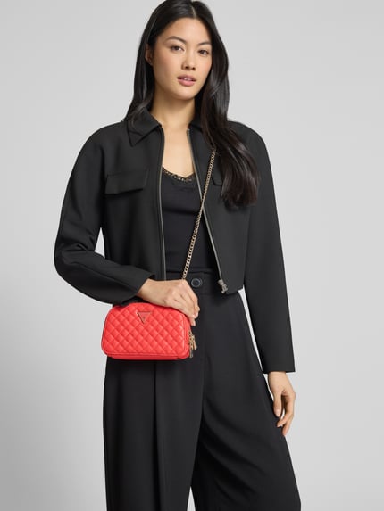 GUESS Handtasche mit Steppnähte Modell 'ECO RIANEE MINI' Rot 1