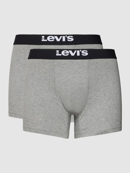 Levi's® Trunks mit Label-Detail Modell 'SOLID BASIC' Mittelgrau 2