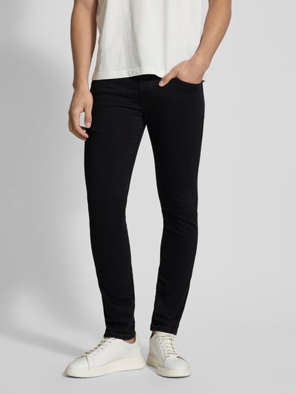 Tom Tailor Slim Fit Jeans mit Stretch-Anteil Modell 'Troy' Black 4