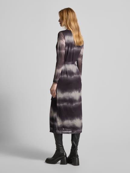 VILA Midikleid mit Bindegürtel Modell 'VOLETTIS MAI' Black 5