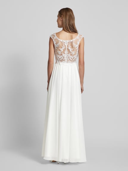 Laona Brautkleid mit Ziersteinbesatz Offwhite 5