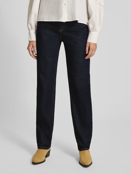 VILA Straight Leg Jeans im 5-Pocket-Design Modell 'KELLY' Dunkelblau 4