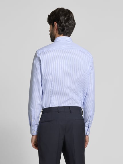Jake*s Slim Fit Business-Hemd mit Knopfleiste Bleu 5