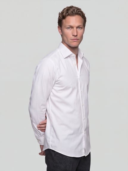 BOSS Regular Fit Businesshemd mit Label-Detail Weiss 4