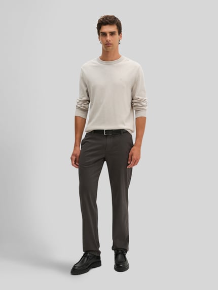 Marc O'Polo Regular Fit Pullover aus Baumwoll-Schurwoll-Mix  Sand 1
