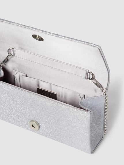Jake*s Cocktail Clutch in glanzende look Zilver - 5