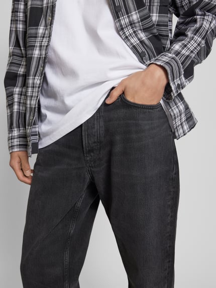 Samsøe Samsøe Regular fit jeans in 5-pocketmodel, model 'EDDIE' Zwart - 3