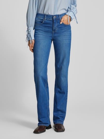ANGELS Wide leg jeans in 5-pocketmodel model 'LARA' Marineblauw - 4