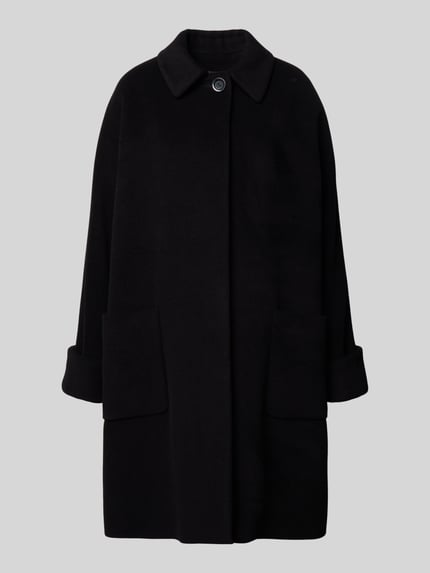 ICONS Cinzia Rocca Wollmantel aus Woll-Kaschmir-Mix Black 2