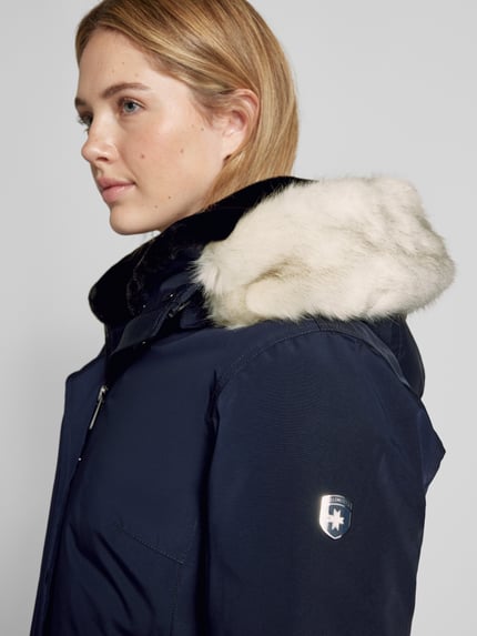 Wellensteyn Funktionsjacke mit Kunstfellbesatz Modell 'ENTERPRISE' Marine 3