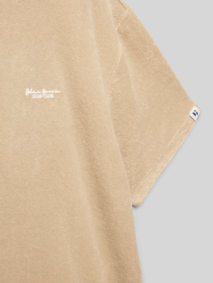 Garcia T-Shirt mit Label-Stitching Sand 2