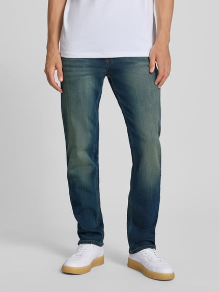 Pepe Jeans Straight Fit Jeans aus Baumwoll-Mix Modell 'Cash' Jeansblau 4